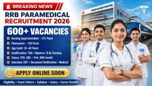 RRB Paramedical Recruitment 2026
