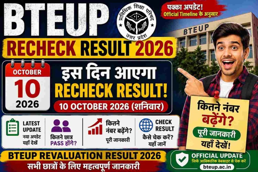 BTEUP Recheck Result 2026 Update