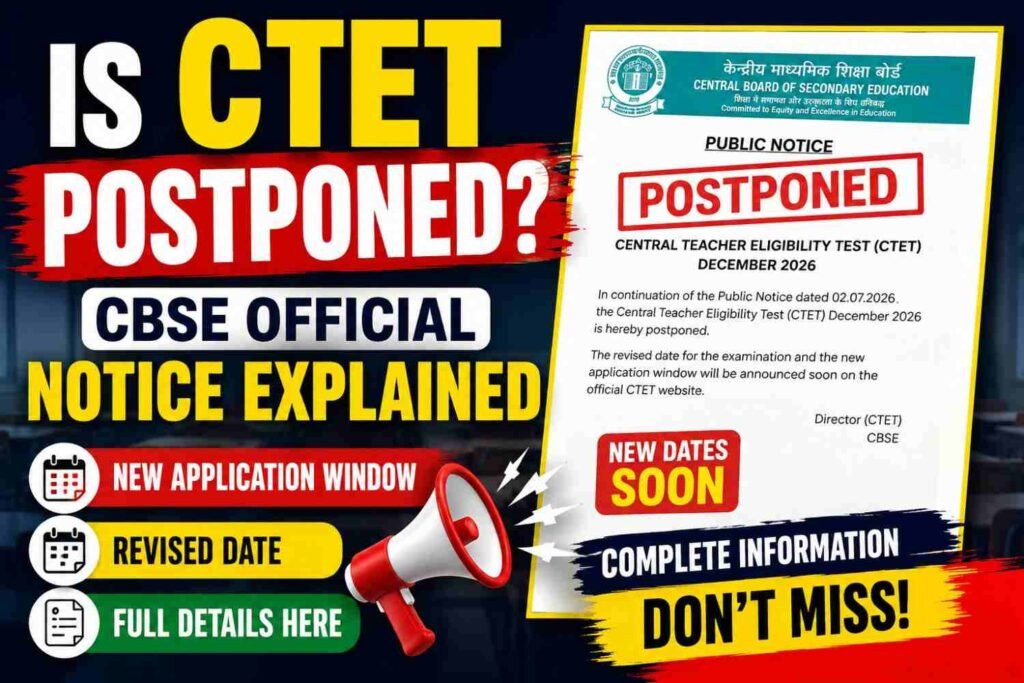 ctet postpond cbse explained