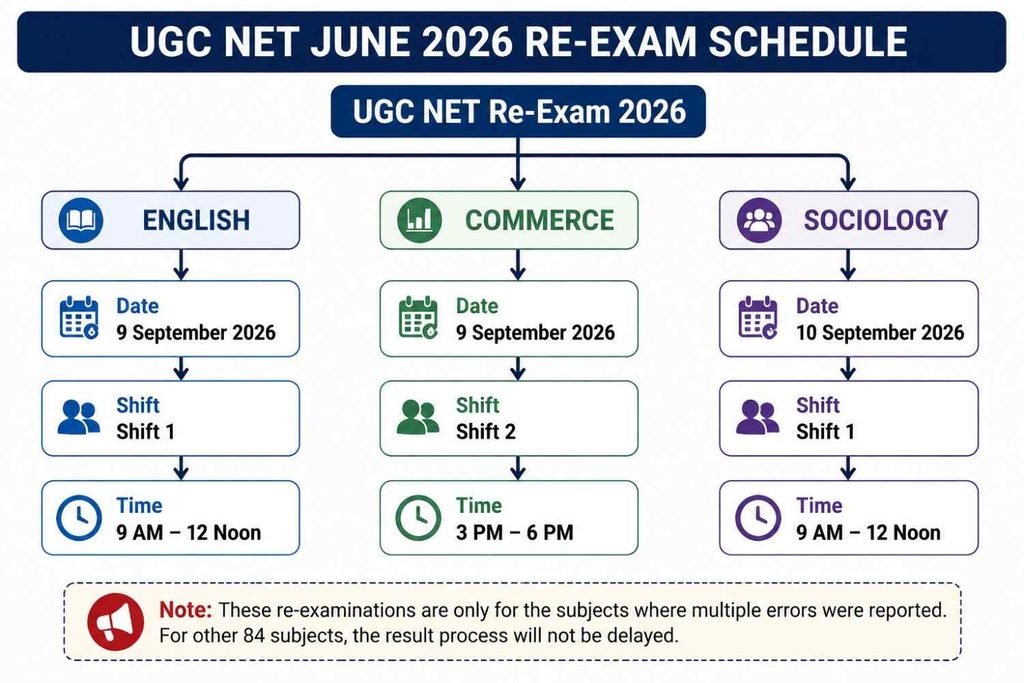 ugc net june 2026 re exam schedule