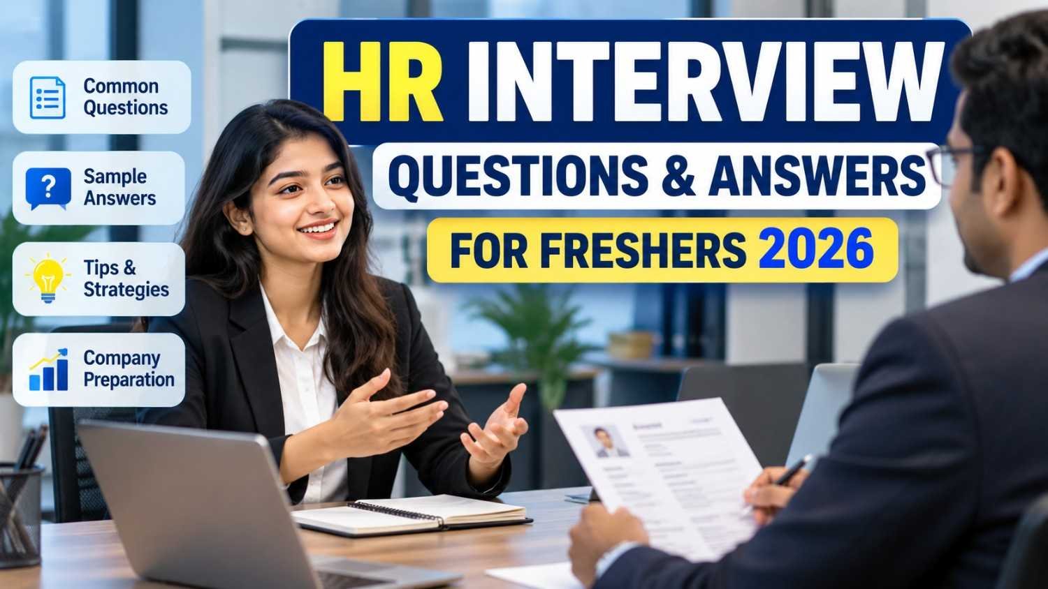 HR interview questions and answers for freshers 2026