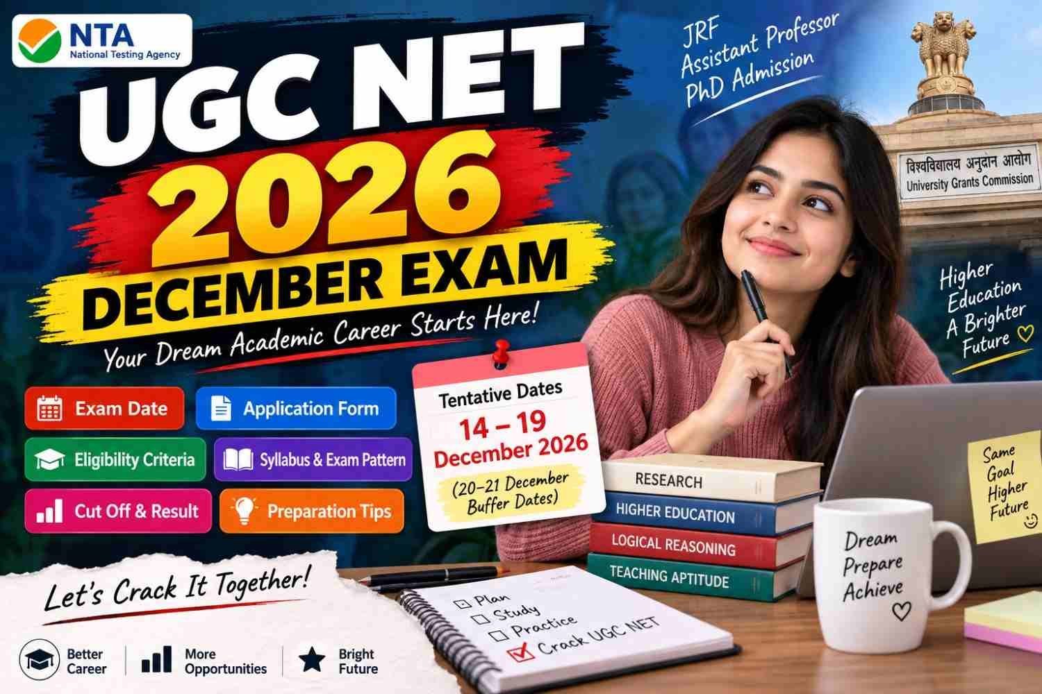 UGC NET 2026 December exam date, eligibility and application form