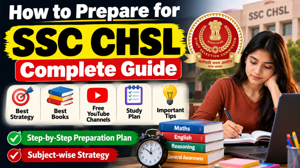 How to Prepare for SSC CHSL 2026: Complete Preparation Strategy, Best Books and Free YouTube Channels